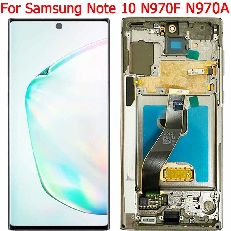 For Samsung Note10 N970F N970U N971U LCD Display With Frame Touch Screen Digitizer Assembly Replacement