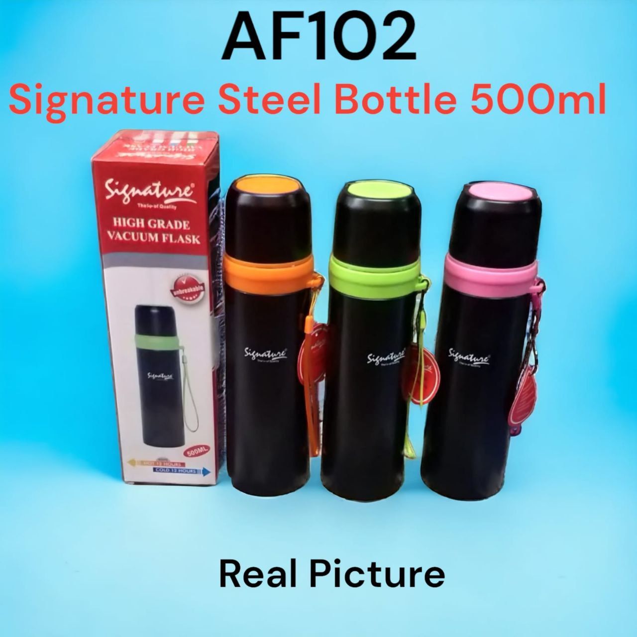 signature 500 ml flask/ teapot/ water bottle/ keephot/ cold bottle- 500 ml non breakable