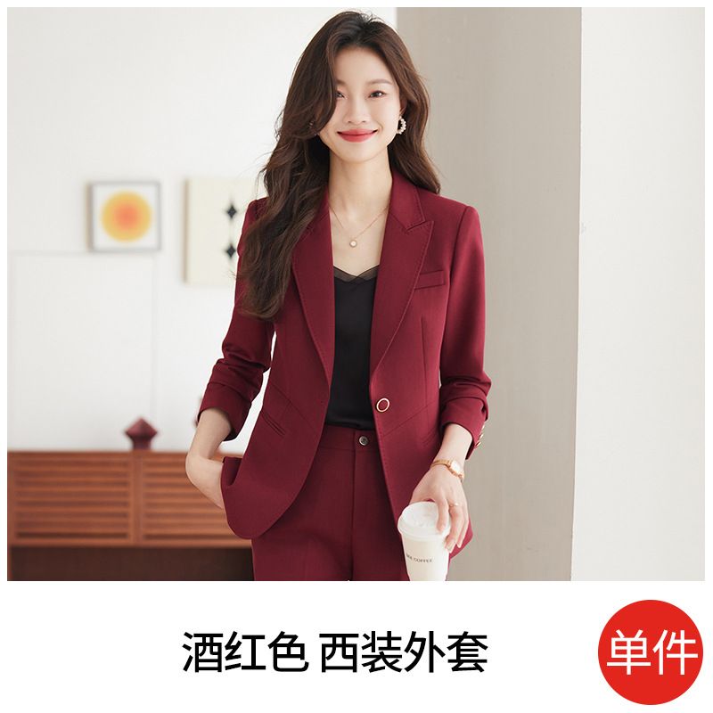 High quality fashion women's sports jacket business Tailcoat women's formal Blazer and trousers two-piece suit