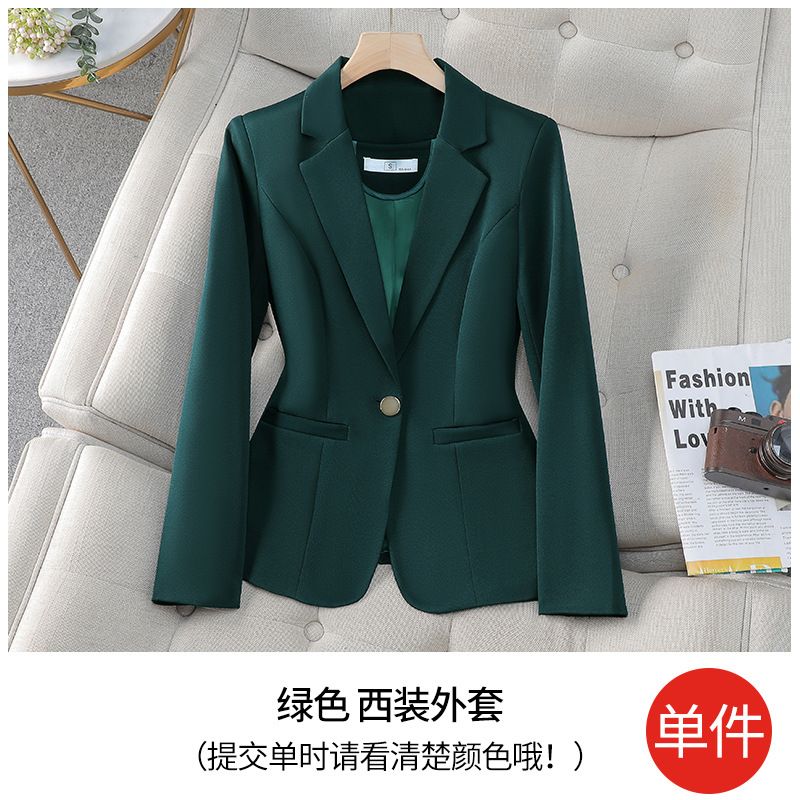 Wholesale Fashion Spring Autumn Ladies Blazer Suit Elegant Solid Color Lapel Collar Slim Fit Jackets Office Blazer For Women
