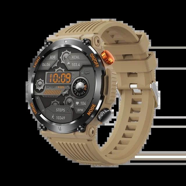 V68 Outdoor SmartWatch 1.46'' IPS Screen Compass Heart Rate Monitor Sleep Tracker Watches Multiple Sport Modes Fitness Watch