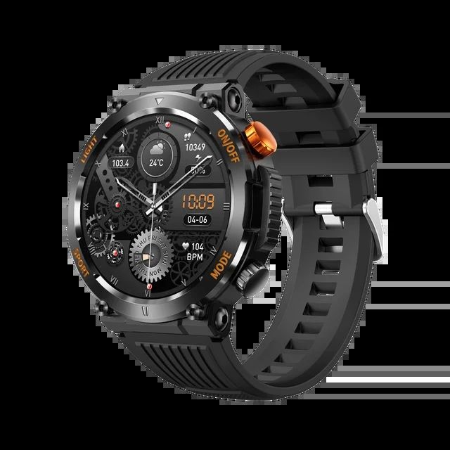 V68 Outdoor SmartWatch 1.46'' IPS Screen Compass Heart Rate Monitor Sleep Tracker Watches Multiple Sport Modes Fitness Watch