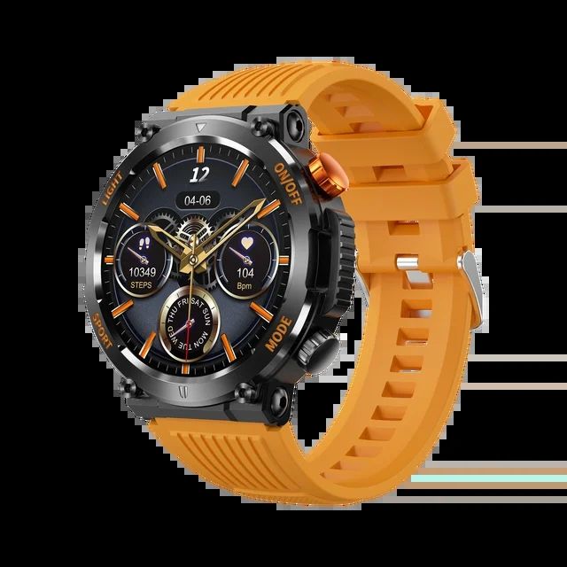 V68 Outdoor SmartWatch 1.46'' IPS Screen Compass Heart Rate Monitor Sleep Tracker Watches Multiple Sport Modes Fitness Watch