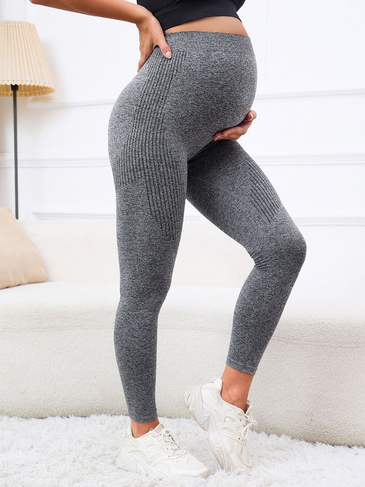 Elastic High Waist Maternity Leggings Skinny For Pregnant Women Belly Support Postpartum Leggins Body Shaper Fitness Trousers