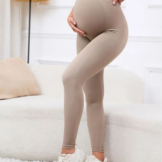 Women's Maternity Leggings Over The Belly Full Length Pregnancy Yoga Pants Active Wear Workout Leggings