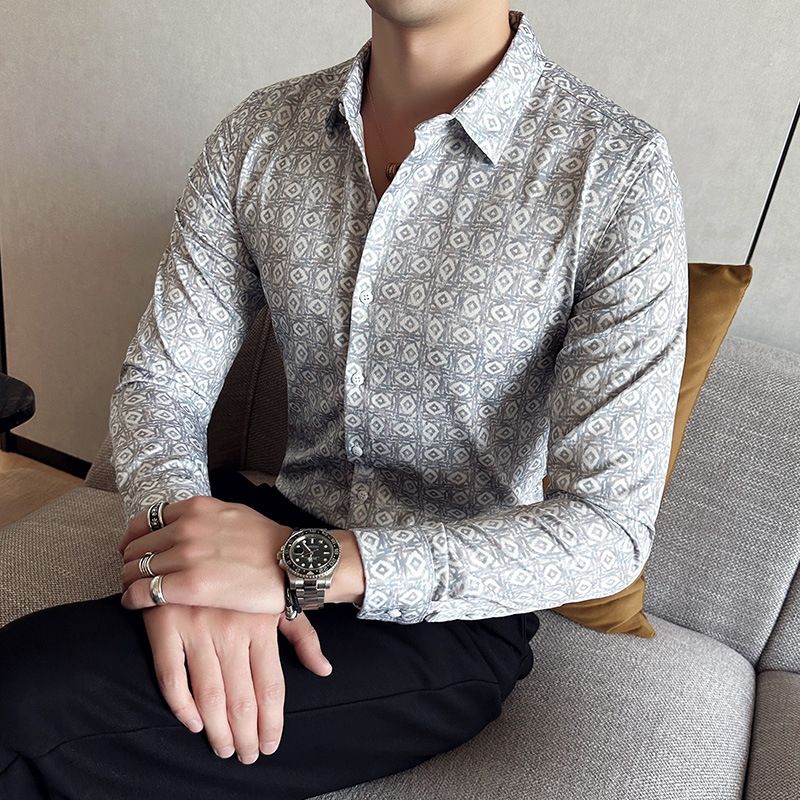 custom Contrast Hot Sale Mens long sleeve dress shirt organic cotton business shirt solid color