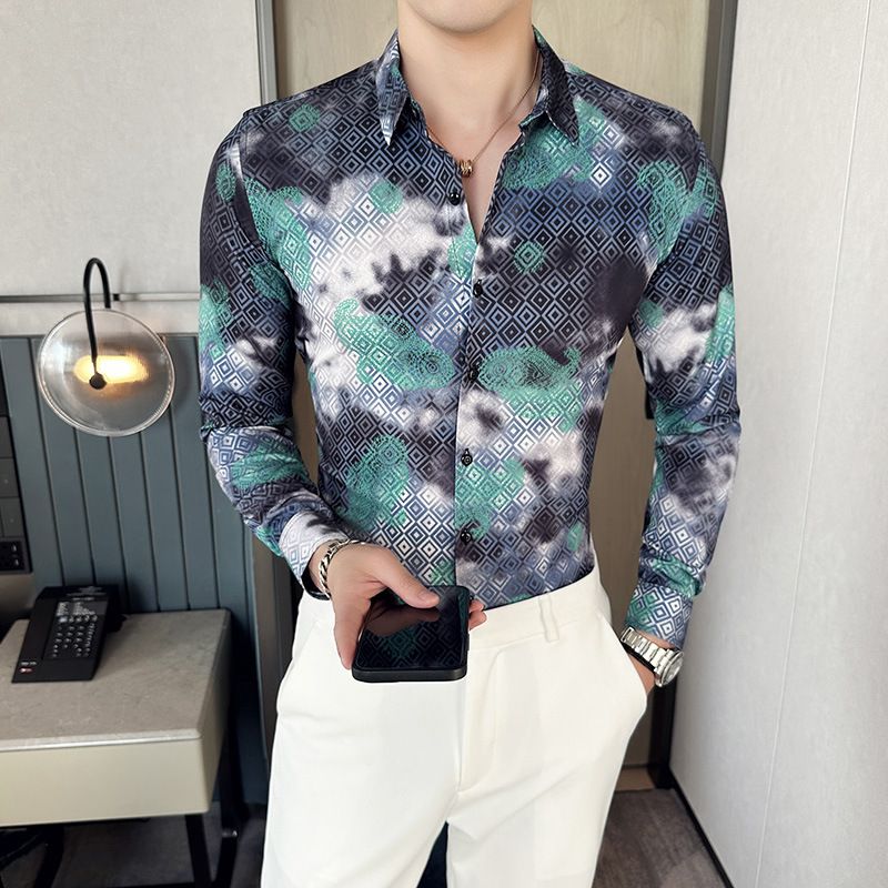 custom Contrast Hot Sale Mens long sleeve dress shirt organic cotton business shirt solid color