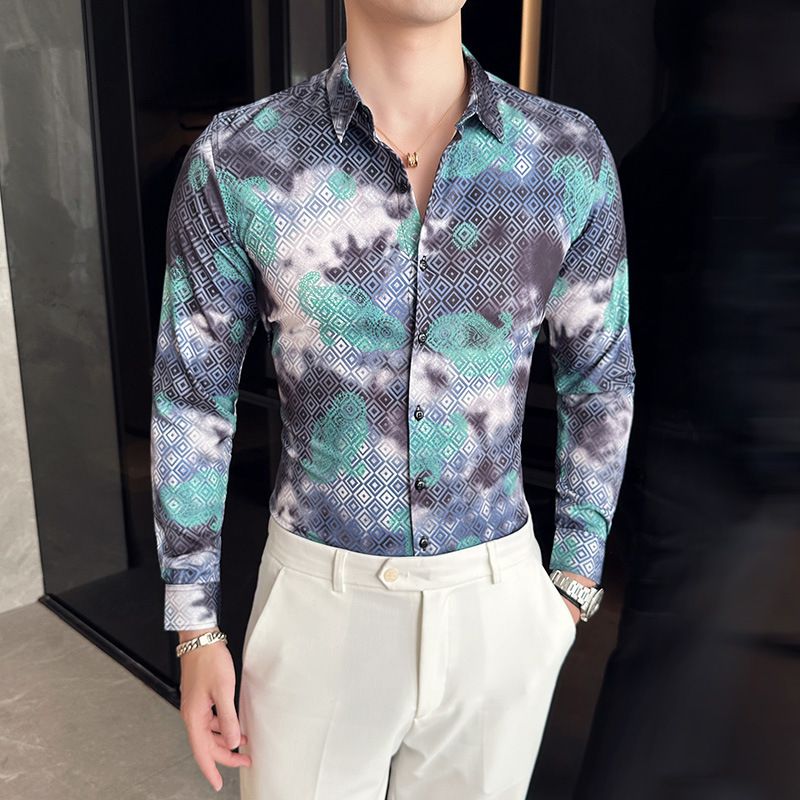 custom Contrast Hot Sale Mens long sleeve dress shirt organic cotton business shirt solid color