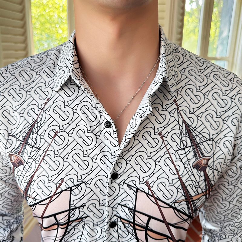 Mens Long Sleeve Button Down Shirts Casual Spread Collar Cotton Linen Striped Work Shirts V Neck Summer Beach Tops