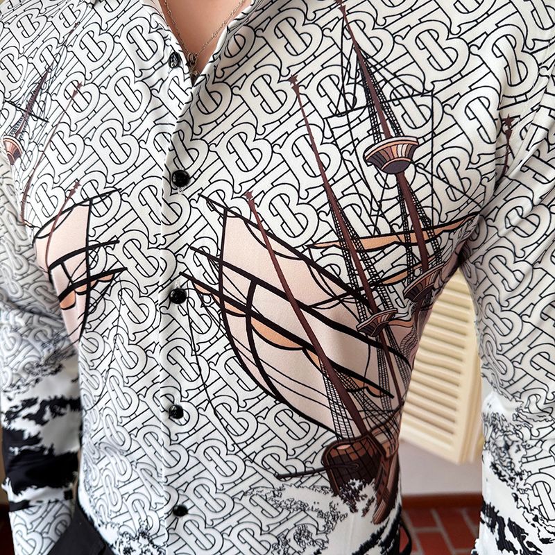 Mens Long Sleeve Button Down Shirts Casual Spread Collar Cotton Linen Striped Work Shirts V Neck Summer Beach Tops