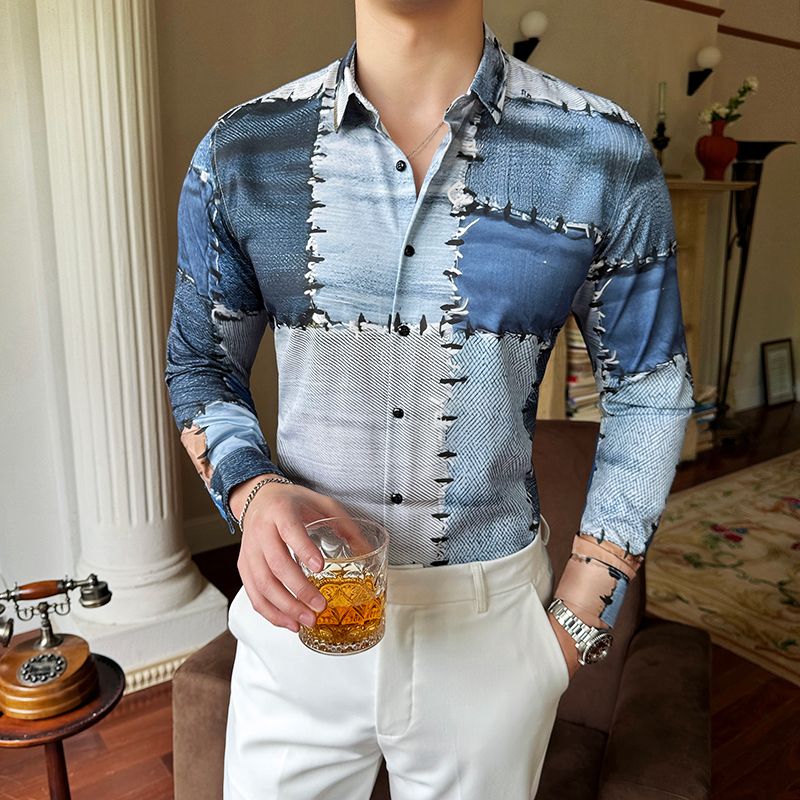 Custom Mens Non Iron Dress Shirts Wrinkle Free Long Sleeve Button Up Shirts Business Casual Button Down Shirt