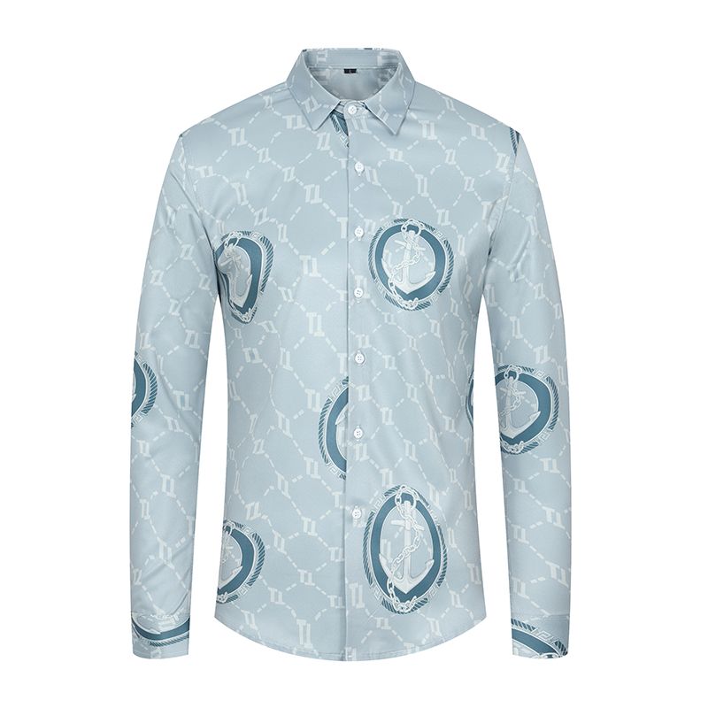Factory High Quality Polyester Button Up Shirt For Men Fashion Mens Thick Warm Solid Color Long Sleeve Plaid Shirt Plus Size men shirt