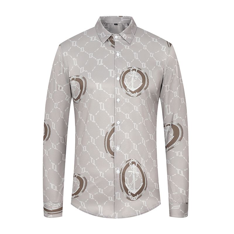 Factory High Quality Polyester Button Up Shirt For Men Fashion Mens Thick Warm Solid Color Long Sleeve Plaid Shirt Plus Size men shirt