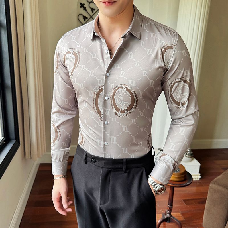 Factory High Quality Polyester Button Up Shirt For Men Fashion Mens Thick Warm Solid Color Long Sleeve Plaid Shirt Plus Size men shirt