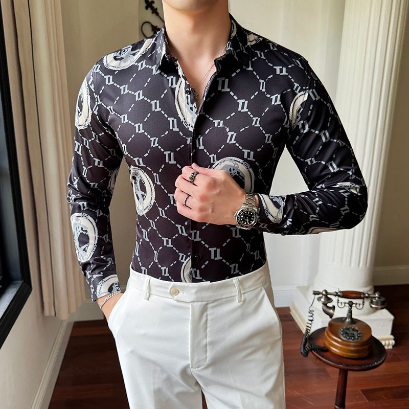 Factory High Quality Polyester Button Up Shirt For Men Fashion Mens Thick Warm Solid Color Long Sleeve Plaid Shirt Plus Size men shirt