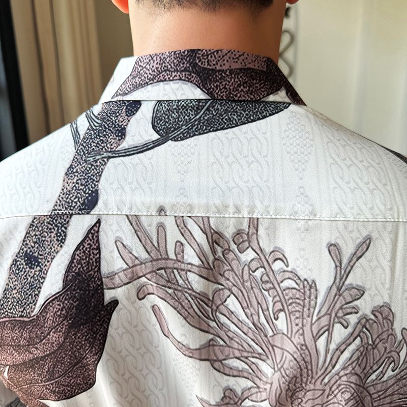 Factory High Quality Polyester Button Up Shirt For Men Fashion Mens Thick Warm Solid Color Short Sleeve Plaid Shirt Plus Size men shirt