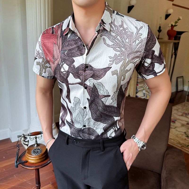 Factory High Quality Polyester Button Up Shirt For Men Fashion Mens Thick Warm Solid Color Short Sleeve Plaid Shirt Plus Size men shirt
