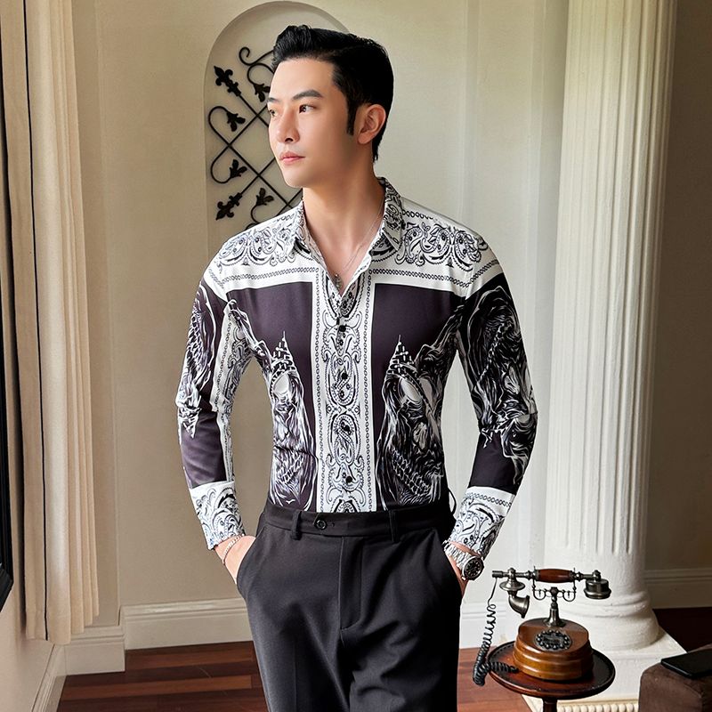 Custom Cotton Casual Shirt Stand-up Collar Long Sleeve Men's Shirts Formal Shirt Collection from Bangladesh men shirt