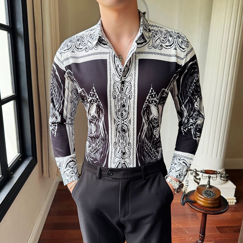 Custom Cotton Casual Shirt Stand-up Collar Long Sleeve Men's Shirts Formal Shirt Collection from Bangladesh men shirt