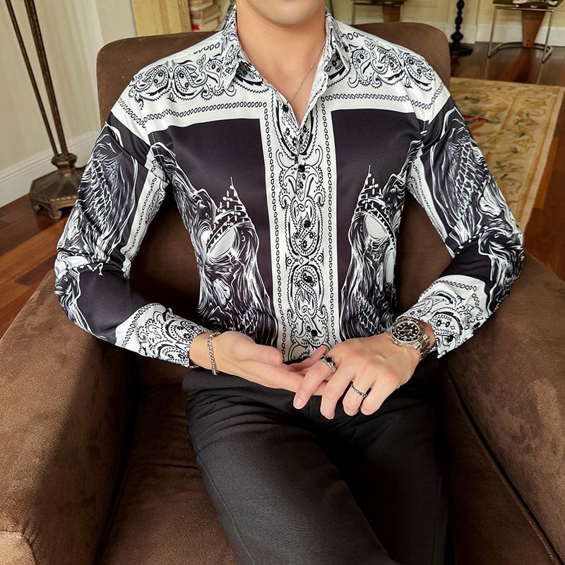 Custom Cotton Casual Shirt Stand-up Collar Long Sleeve Men's Shirts Formal Shirt Collection from Bangladesh men shirt