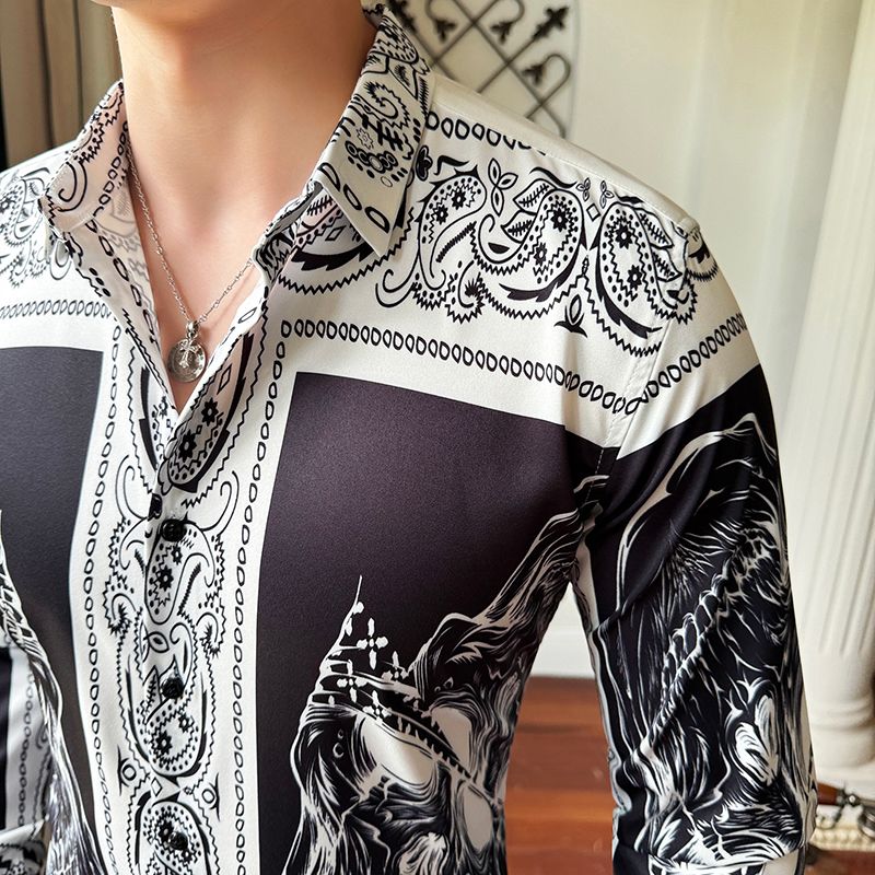 Custom Cotton Casual Shirt Stand-up Collar Long Sleeve Men's Shirts Formal Shirt Collection from Bangladesh men shirt