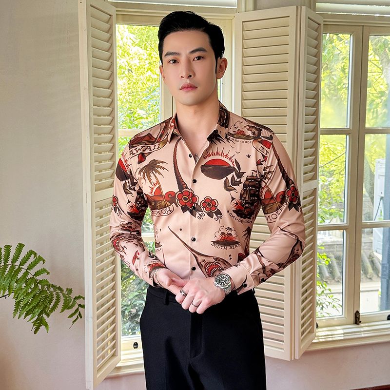 Custom Cotton Casual Shirt Stand-up Collar Long Sleeve Men's Shirts Formal Shirt Collection from Bangladesh men shirt