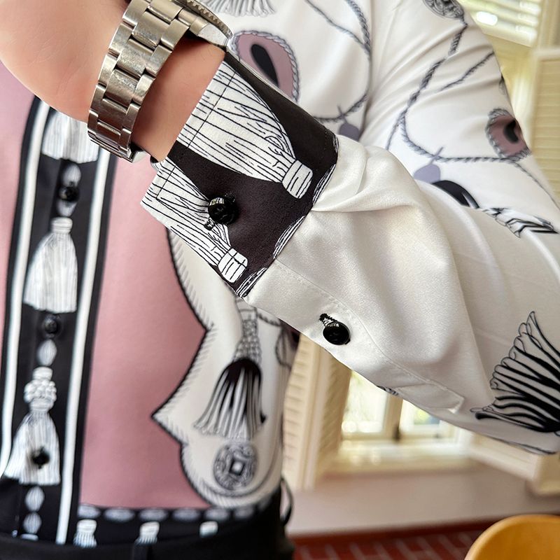 New style plaid striped long sleeve shirt casual soft men's shirt wholesale fashion men's clothing men shirt