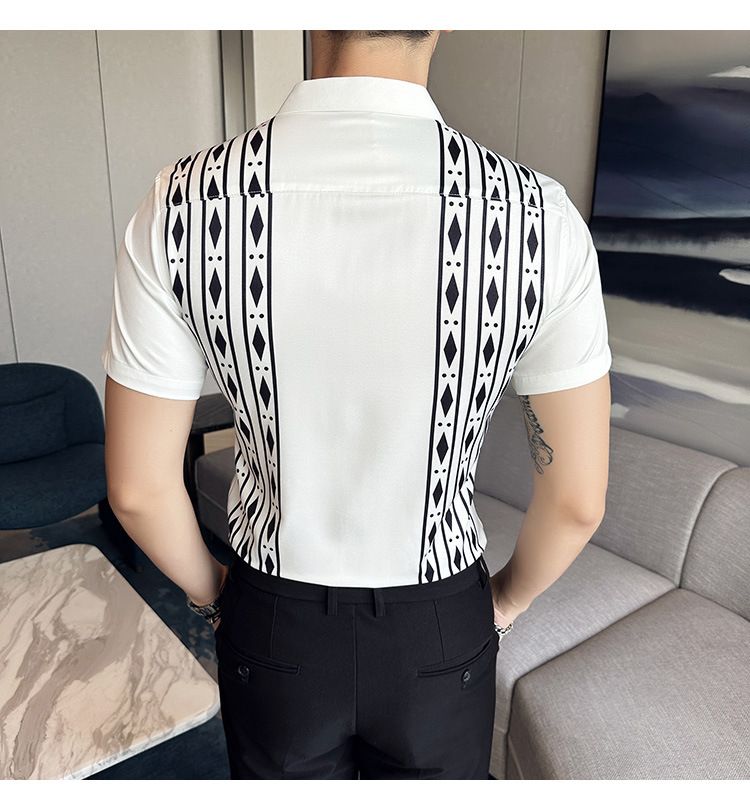 Shirt custom manufacturer summer Short sleeve new designer custom button up shirt printing men shirt