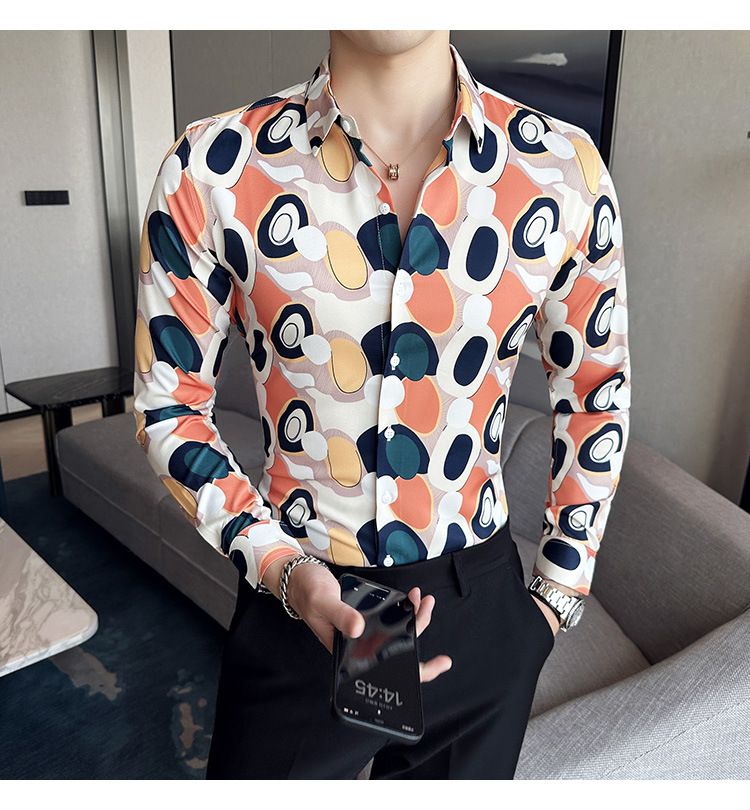 Surprise Price In-Stock Items Button Down CASUAL SHIRTS Men Slim Casual Long Sleeve Shirt Full Beach Shirts For Men