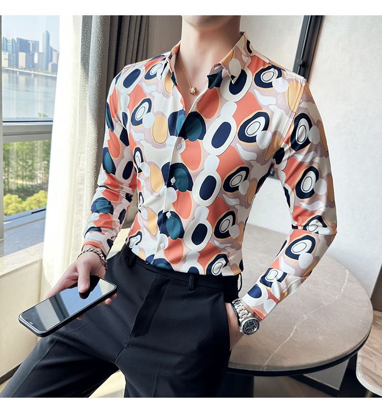 Surprise Price In-Stock Items Button Down CASUAL SHIRTS Men Slim Casual Long Sleeve Shirt Full Beach Shirts For Men