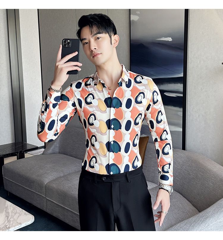 Surprise Price In-Stock Items Button Down CASUAL SHIRTS Men Slim Casual Long Sleeve Shirt Full Beach Shirts For Men