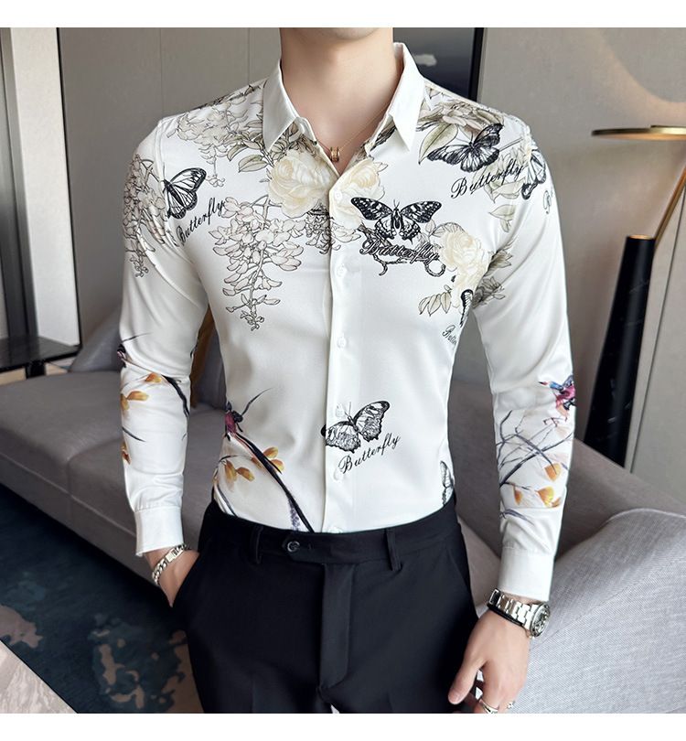 Recommend Casual Band T Shirts Support Luxury dress Shirt Support Men's Plaid Shirt