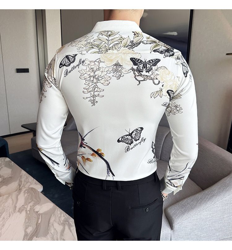 Recommend Casual Band T Shirts Support Luxury dress Shirt Support Men's Plaid Shirt