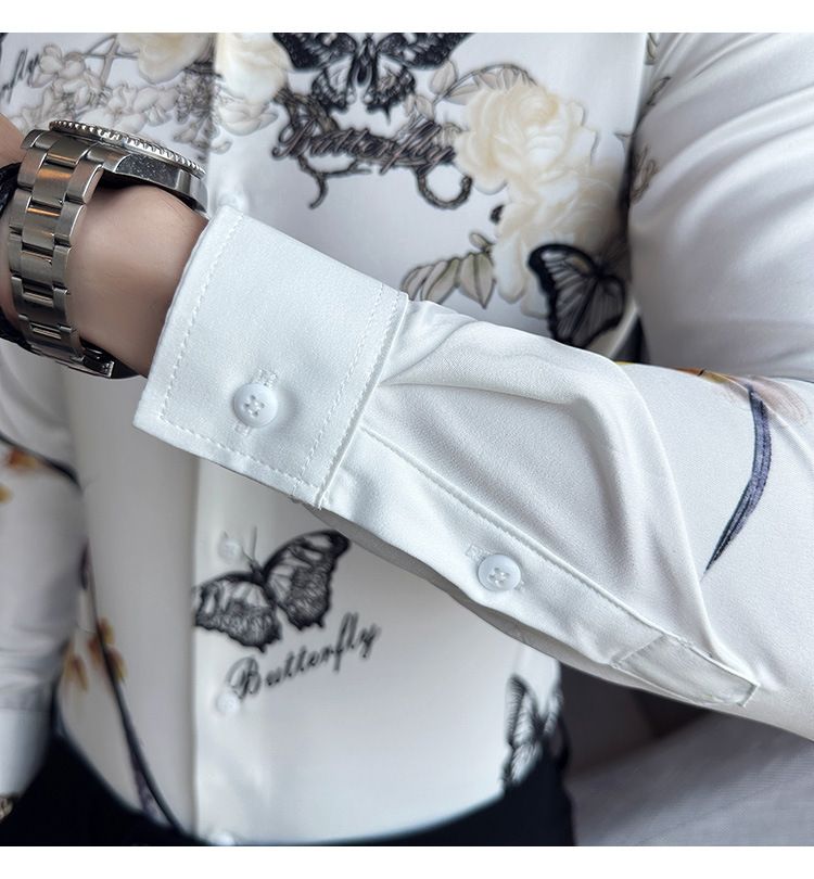 Recommend Casual Band T Shirts Support Luxury dress Shirt Support Men's Plaid Shirt