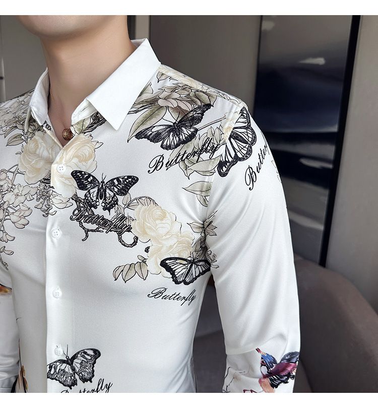 Recommend Casual Band T Shirts Support Luxury dress Shirt Support Men's Plaid Shirt