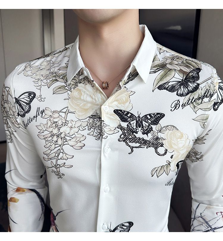 Recommend Casual Band T Shirts Support Luxury dress Shirt Support Men's Plaid Shirt
