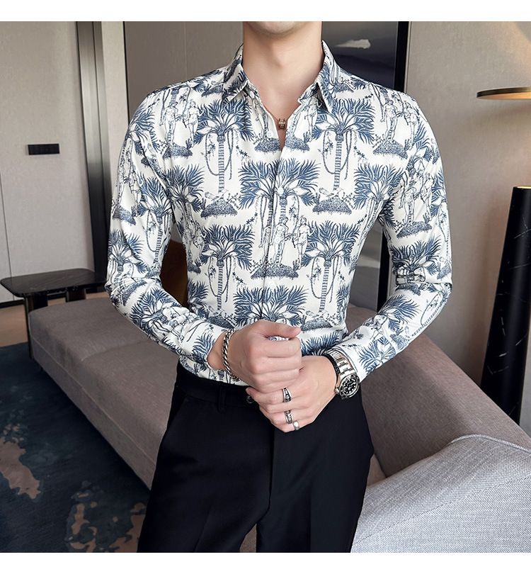 Sale QUICK DRY Plaid Flannel Shirt In-Stock Items Waffle Knit Long Sleeve Shirt Turn-down Collar Hawaii Shirt