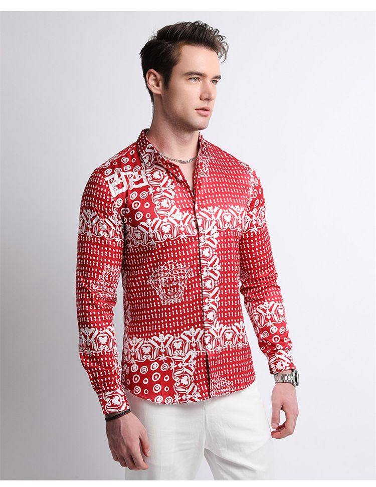 Fashionable Casual Men's Long-sleeved Shirt Men's Shirt