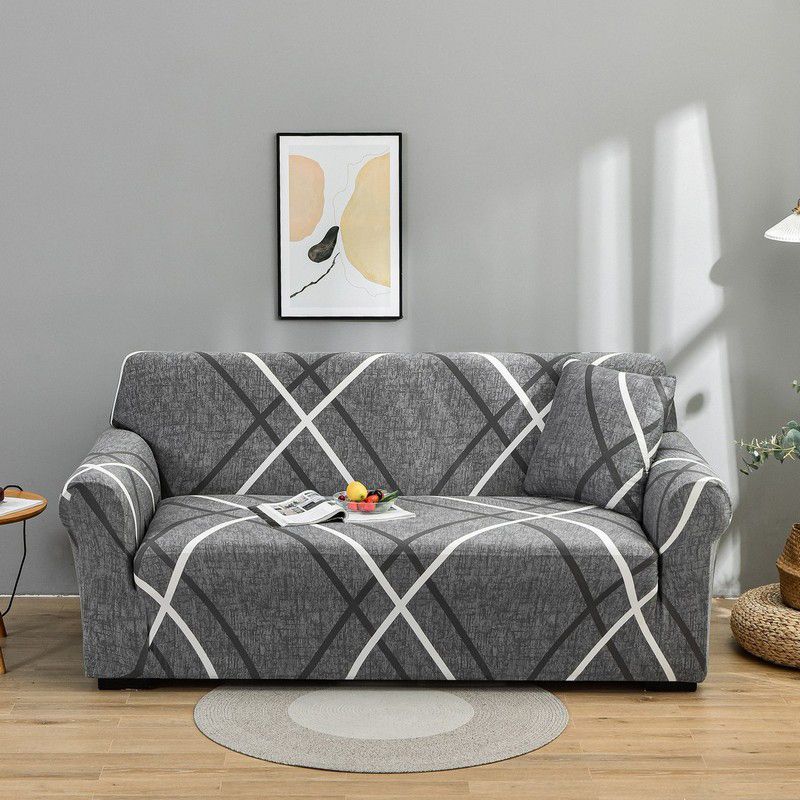 Stretch Plaid Sofa Slipcover Elastic Sofa Covers For Living Room Geometric Sofa Covers Armchair Couch Cover Home Decor 1/2/3/Seater