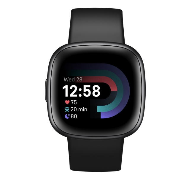 Fitbit Versa 4 Fitness Smartwatch with built-in GPS and up to 6 days battery life - compatible with Android and iOS.