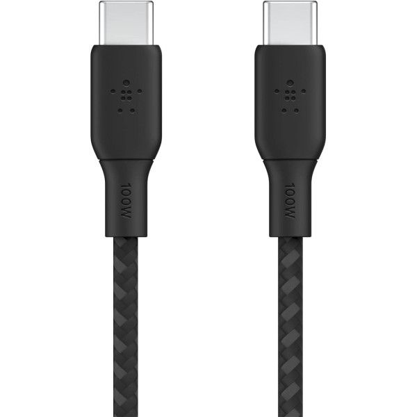 Belkin BoostCharge Braided USB-C to USB-C Cable 100W 2M