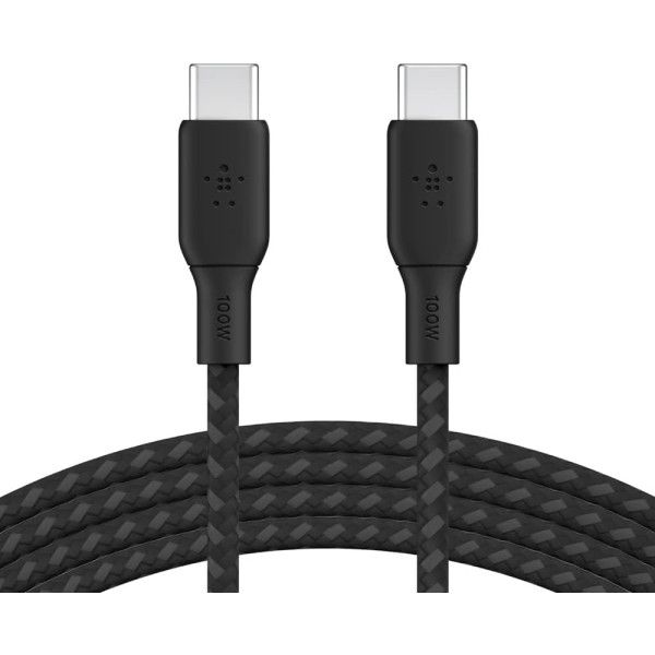 Belkin BoostCharge Braided USB-C to USB-C Cable 100W 2M