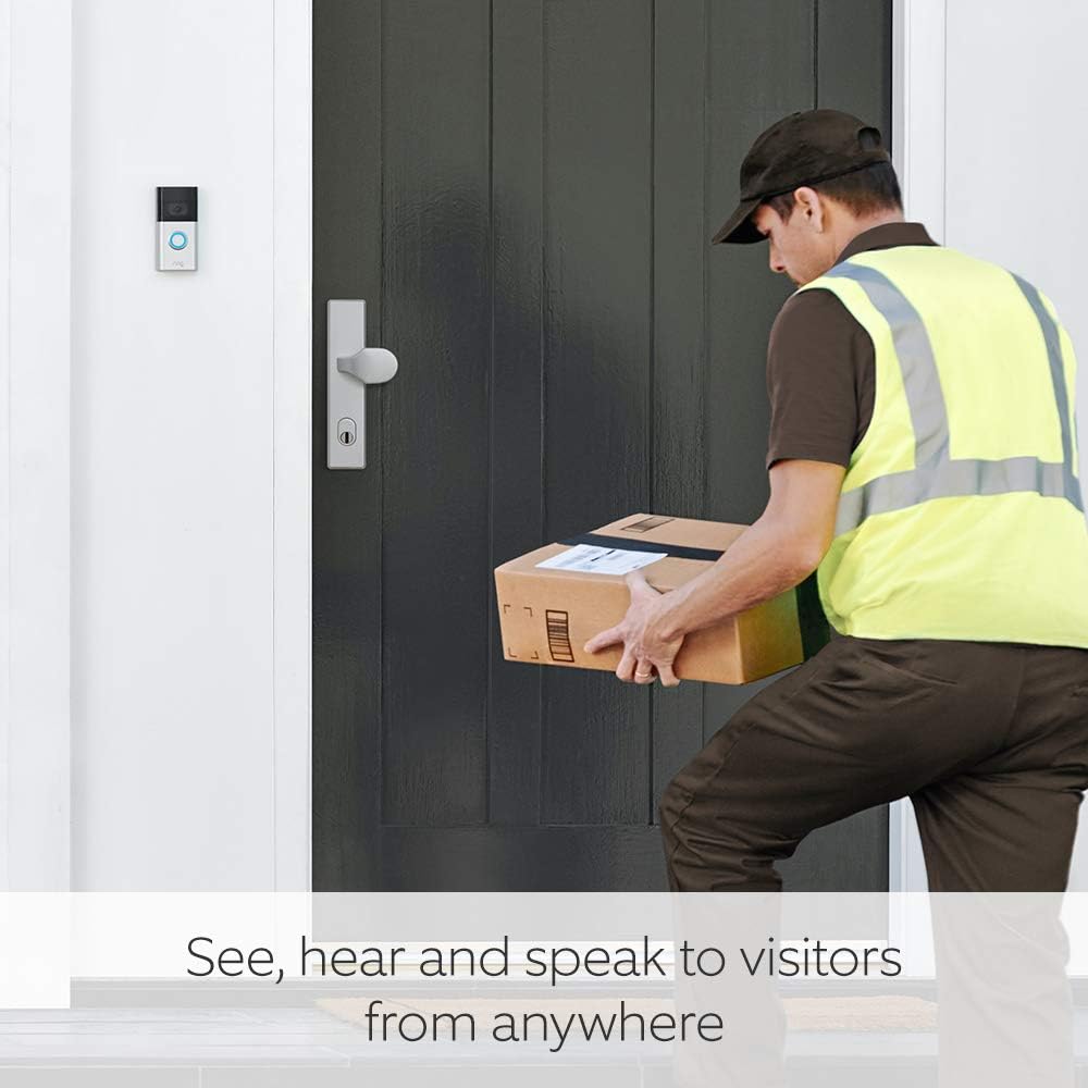 Ring Video Doorbell 4 by Amazon - HD video with two-way talk, color pre-roll video previews, battery powered | With 30-day free trial of Ring Protect Plan
