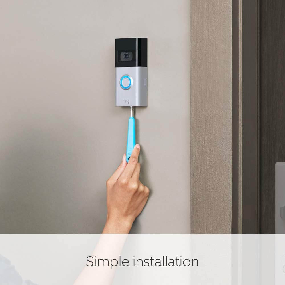 Ring Video Doorbell 4 by Amazon - HD video with two-way talk, color pre-roll video previews, battery powered | With 30-day free trial of Ring Protect Plan