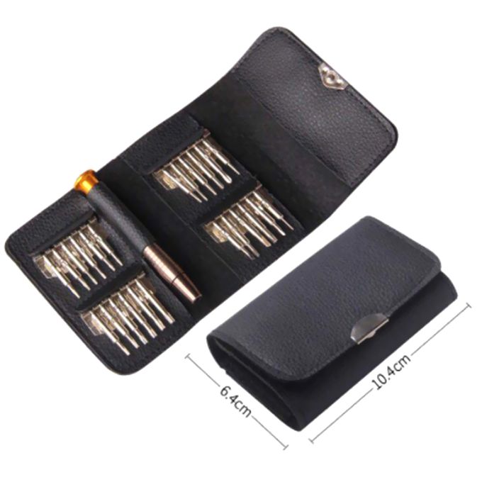 25 In 1 Multi-Function Screwdriver Combination Suit Portable Purse Model With Magnetic