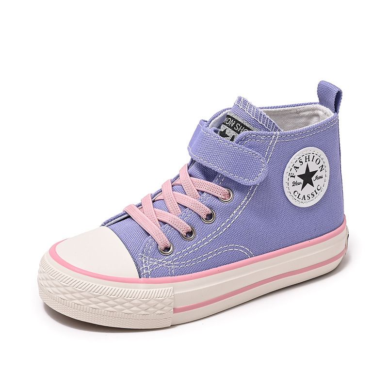 Children's Shoes High Top Canvas Shoes  Outdoor Sports Leisure Shoes for Four Seasons