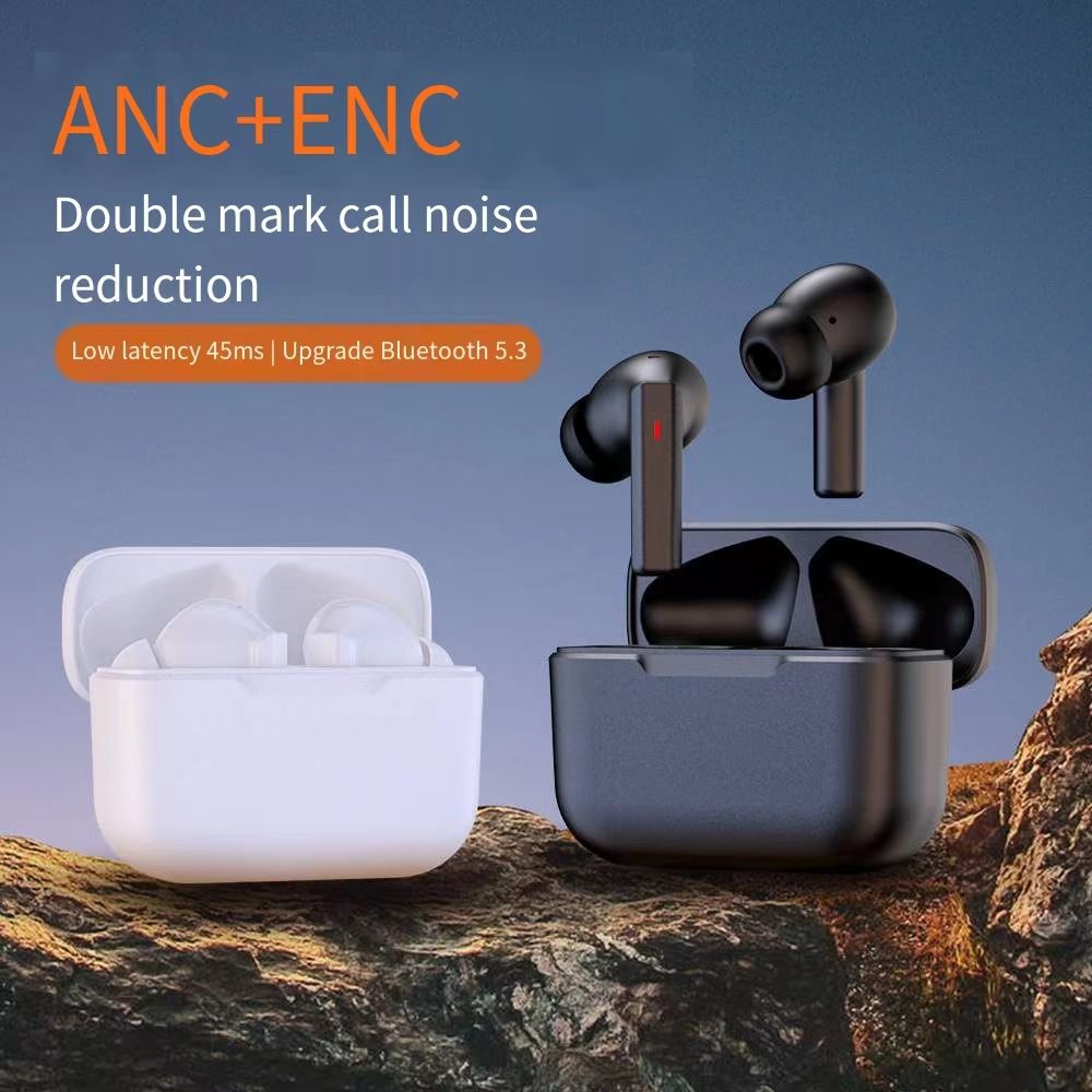 ANC+ENC Double Label Call Noise Cancelling Wireless Bluetooth Headset Ultra Long Life Gaming Sports Headset