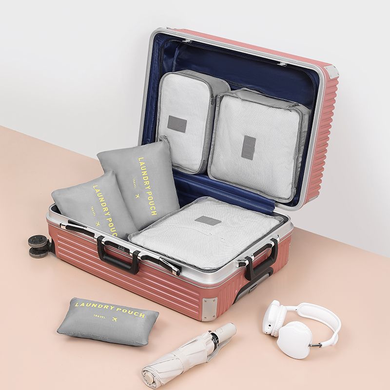 6PCS Bags Luggage&Travel Gear multifunctional Travel storage bags underwear Bra Organizer Shoe cosmetic