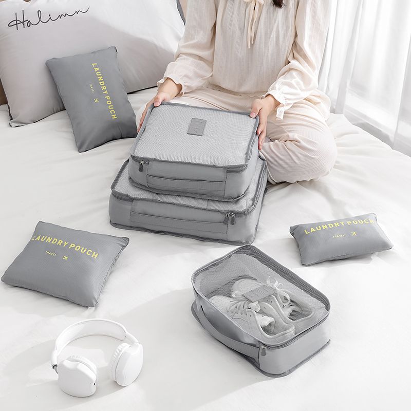 6PCS Bags Luggage&Travel Gear multifunctional Travel storage bags underwear Bra Organizer Shoe cosmetic