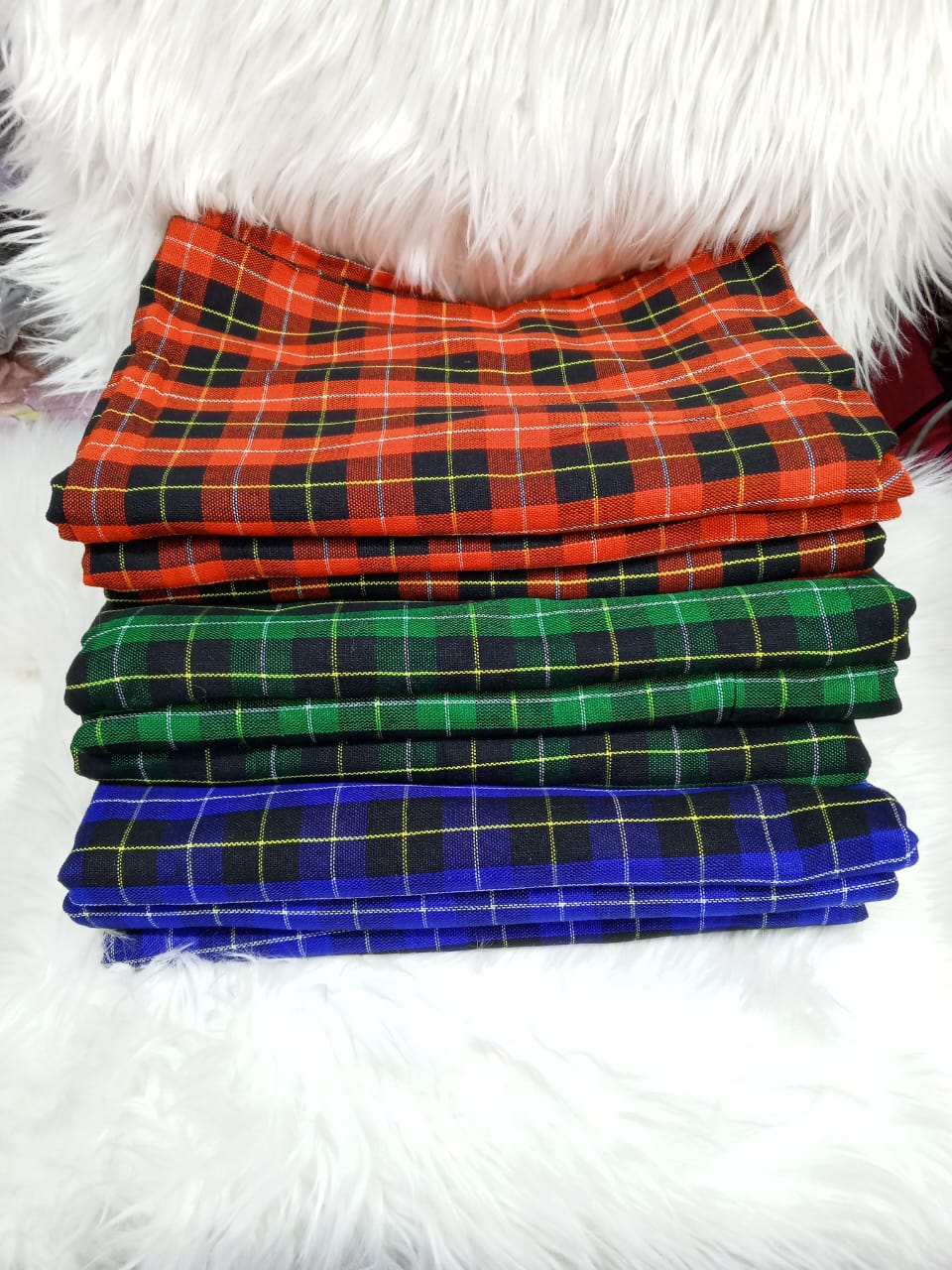 African Masai shuka Kikoi Throw Blanket